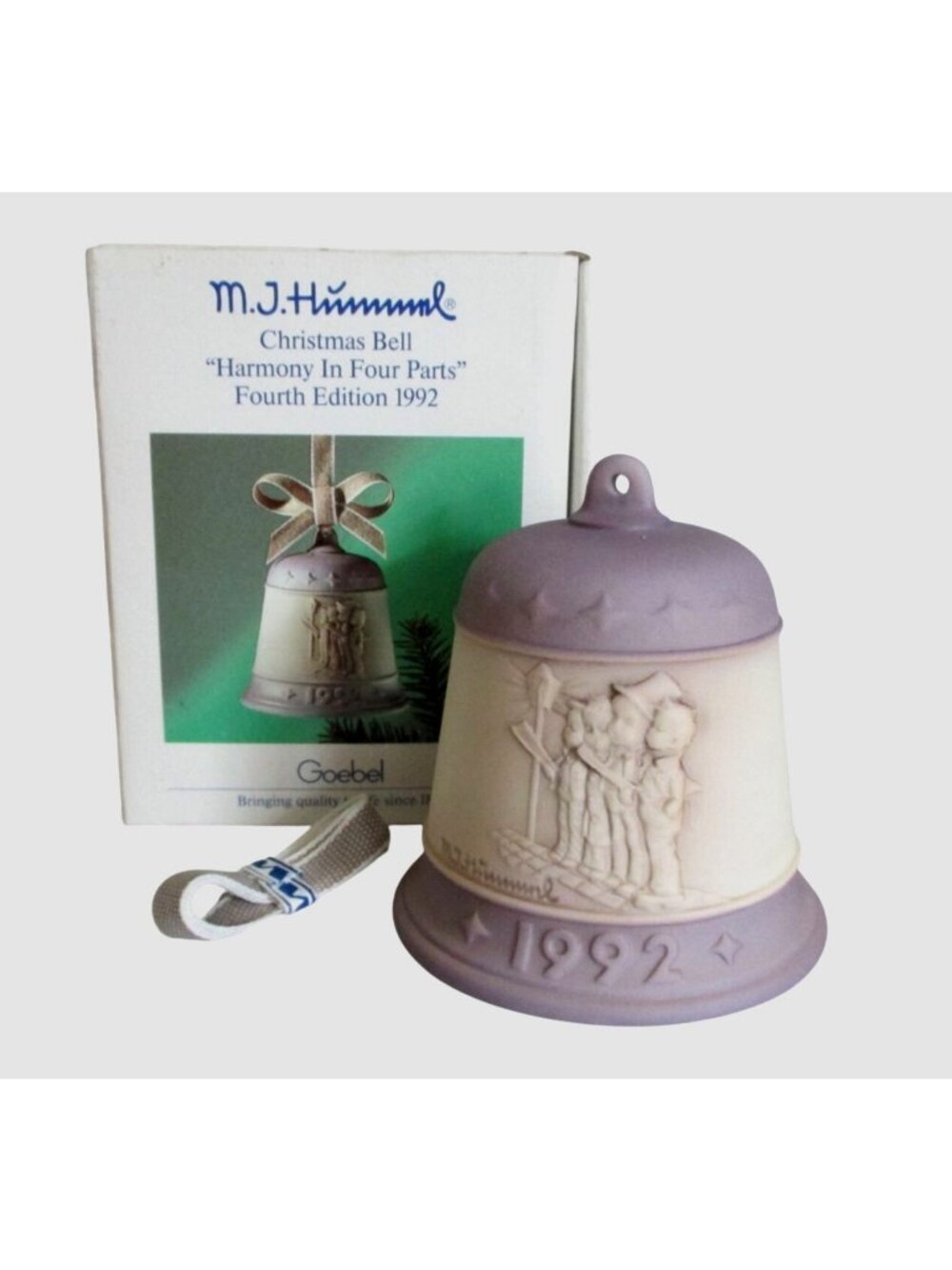 1992 Hummel Annual Bell Ornament Harmony In Four Parts Series #1 Boxed
